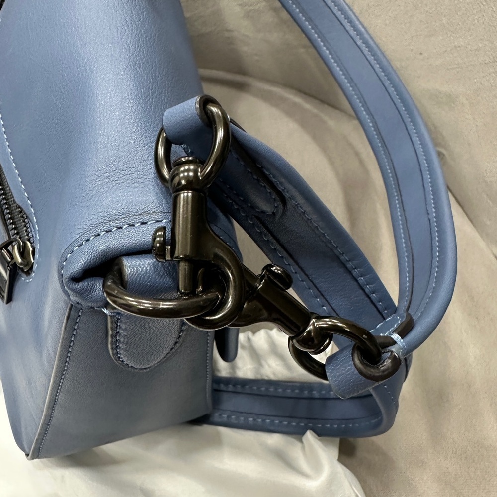 Coach Soft Tabby Blue Shoulder Bag - Picture 5 of 10